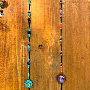 Flower of Life Beaded String Sun Catcher Hanging Door Window Glass Beads Strand